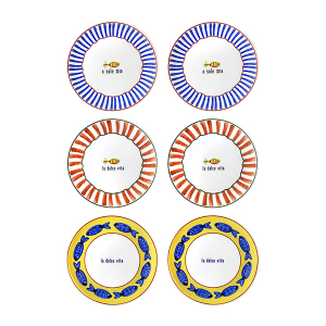 Fish Pasta Tabağı 6lı Set 19 cm - TepeHome