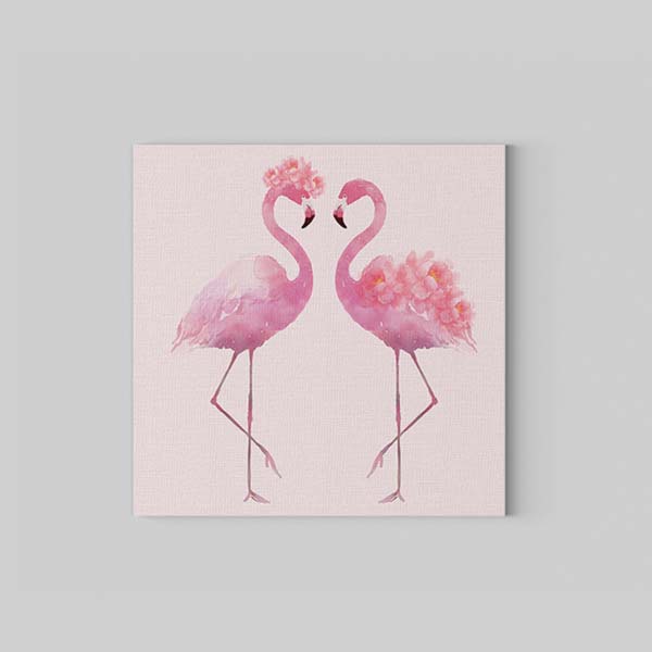 Flamingos Kanvas Tablo