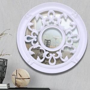 Floral Ayna Beyaz - TepeHome