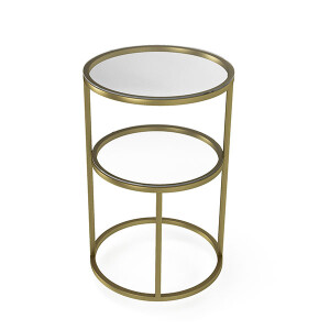 Forever Sehpa Orta Raflı Gold - TepeHome