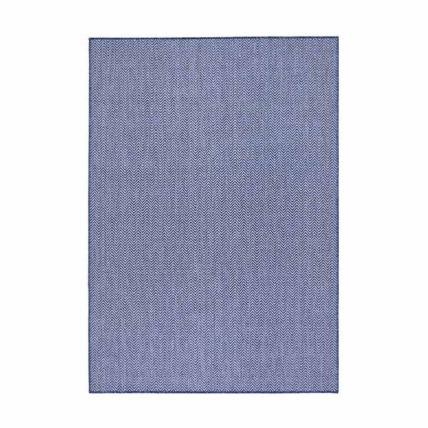 Fresco Ekru Lacivert Sisal Halı 20522A - 1