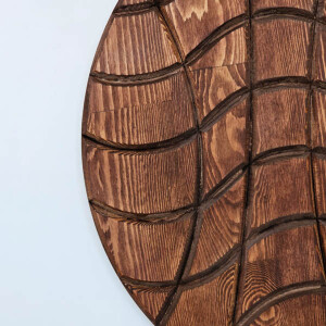 Geometric Elegance In Wood Ahşap Tablo - 6