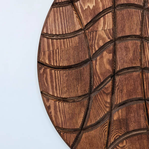 Geometric Elegance In Wood Ahşap Tablo - 6