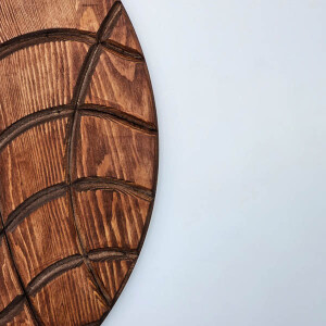 Geometric Elegance In Wood Ahşap Tablo - 5