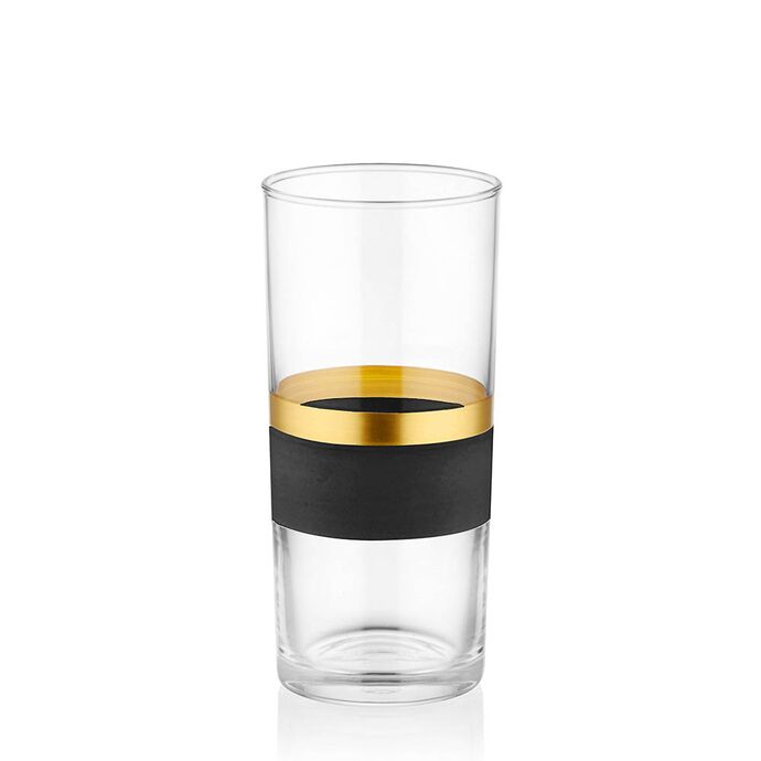 GLOW RAKI KADEHİ 6 LI SİYAH-GOLD - 3