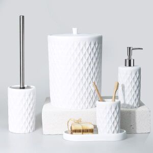 Glowing Banyo Seti Beyaz - TepeHome