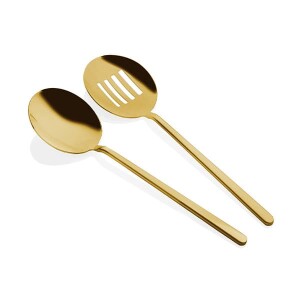 Gourmet Servis Seti Mat Gold 2 Parça - TepeHome