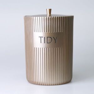 Grooved Çöp Kovası Vizon - TepeHome