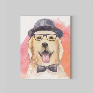 Handsome Dog Kanvas Tablo - 1