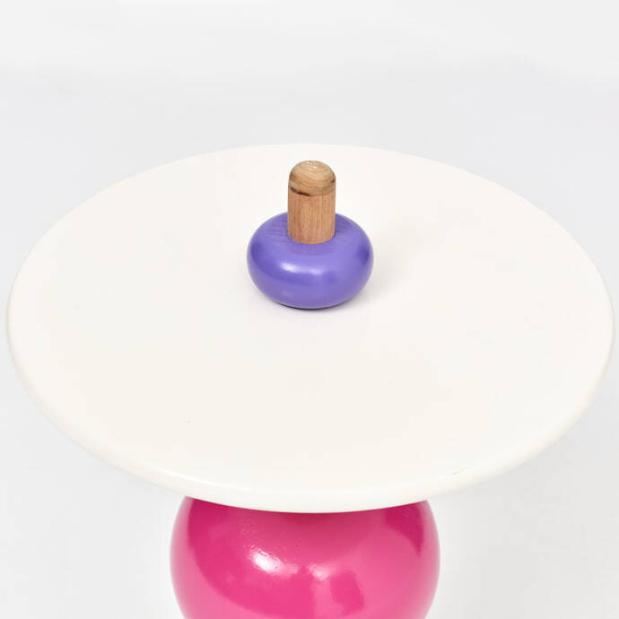 Hareketli Pembe Yan Sehpa - 6