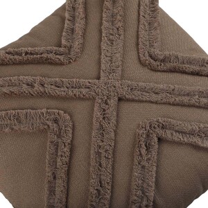 İmperial Kırlent Kahve Saçaklı 45X45 - TepeHome (1)