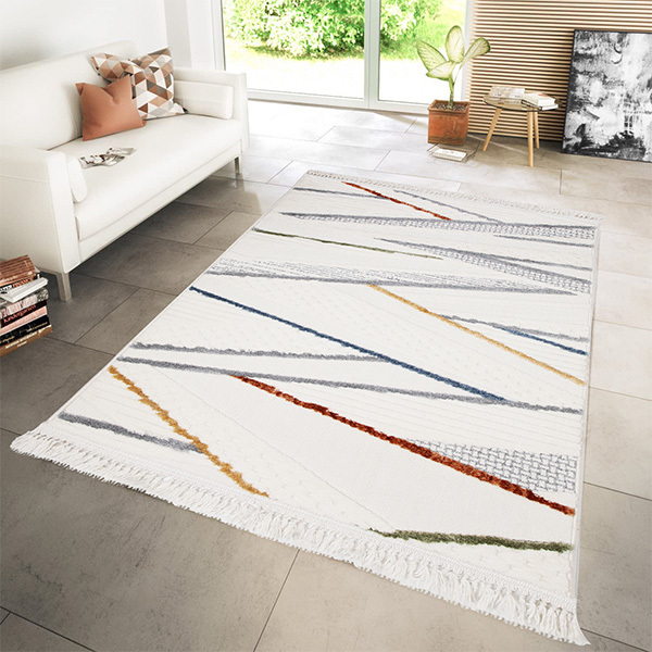İskandinav Krem Makine Halısı80x300 - 3