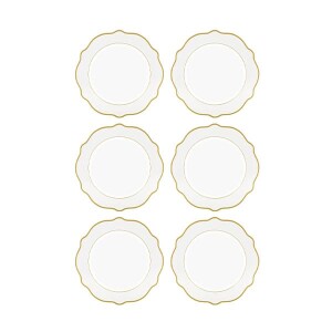 Jaswely Pasta Tabağı 6 Parça Beyaz 21 cm - TepeHome (1)