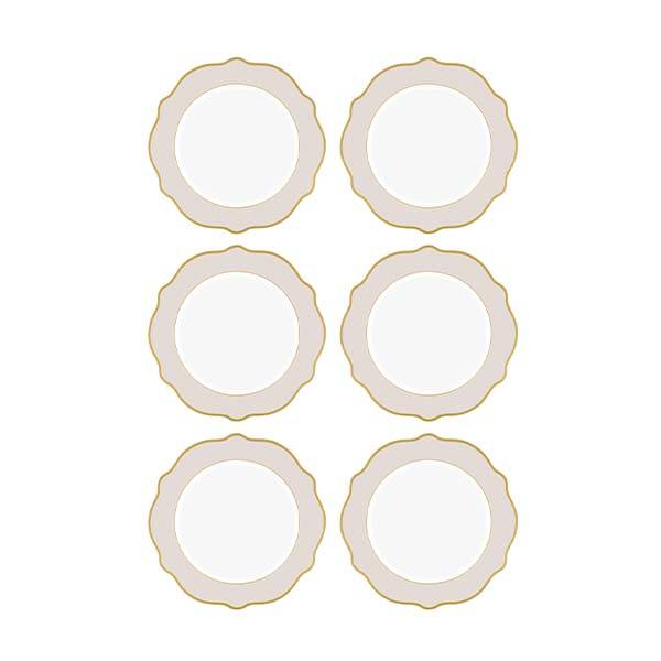 Jaswely Pasta Tabağı 6 Prç Kum Beji 21cm - 2