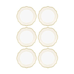 Jaswely Servis Tabağı 6 Parça Krem 27 cm - TepeHome (1)
