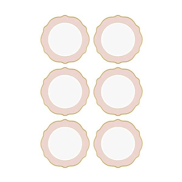 Jaswely Servis Tabağı 6 Prç Pembe 27 cm - 1
