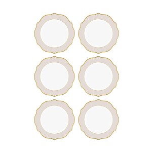 Jaswely Servis Tabağı 6Prç Kum Beji 27cm - TepeHome (1)