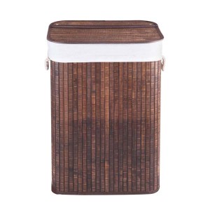 TepeHome - Kahve Dikt. Bambu Katlanabilir Çam. Sepe