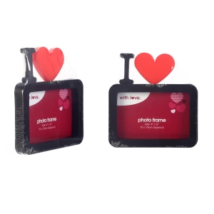 Kalp Temalı Resim Çerçevesi 18X17X2Cm - TepeHome