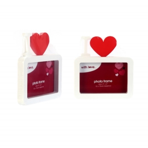 Kalp Temalı Resim Çerçevesi 18X17X2Cm - TepeHome