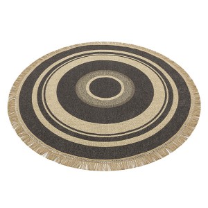 Kaymaz Renkli Dokuma Modern Kilim Çap130 - TepeHome (1)