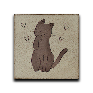 Kedi Bardak Altlığı 4 Lü - TepeHome (1)