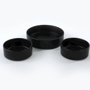Keramika Siyah Salata Kasesi 3 Adet - 6