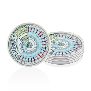 Kintsugi Servis Tabağı 24 Cm - 6 Lı Set - TepeHome
