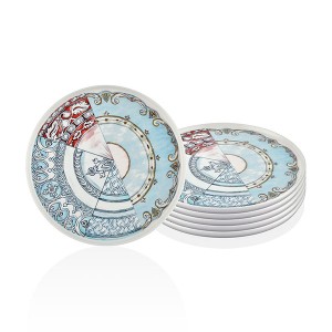 Kintsugi Servis Tabağı 28 Cm 6 Lı Set - TepeHome