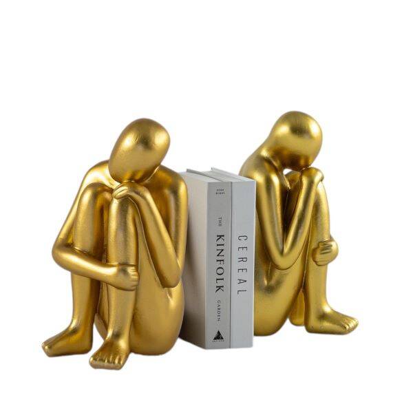 Kitap Tutucu Adam Set Gold - 1