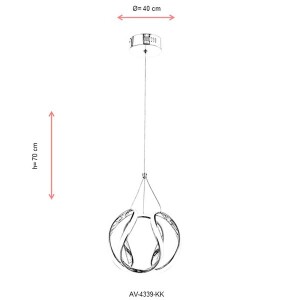 Av-4339-Kk Krom Modern Avize - TepeHome (1)