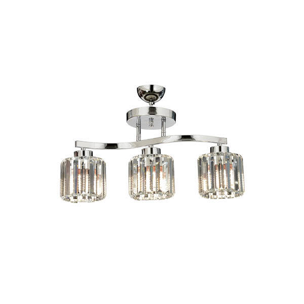 Av-65231-3K Krom Modern Avize 55X17 - 1