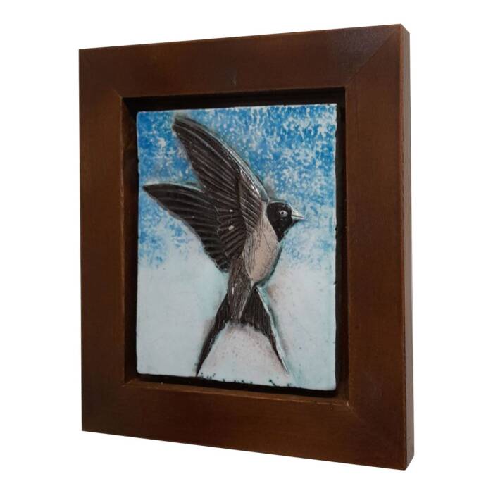 Kuş Figürü Dekoratif Pano 3 30X26 Cm - 2