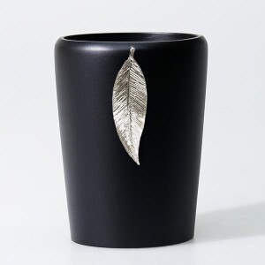Leaf Diş Fırçalık Siyah Gümüş - TepeHome