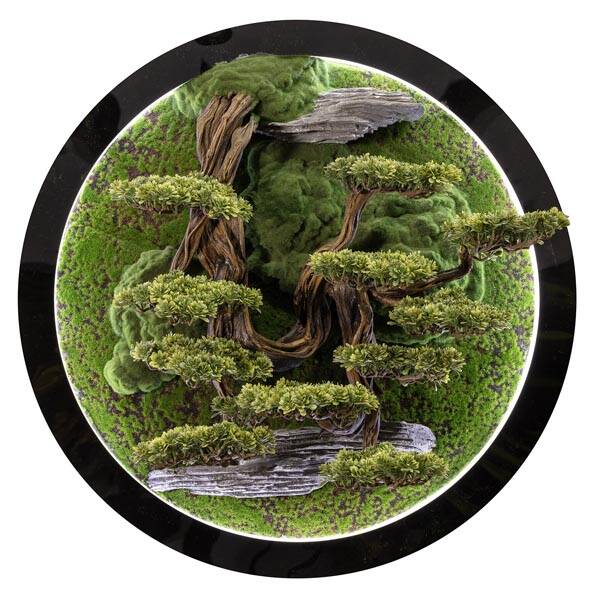 Led Işıklı Yuvarlak Bonsai Tablo-3 - 1
