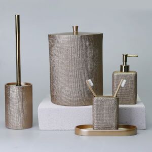 Linen Banyo Seti Vizon - TepeHome