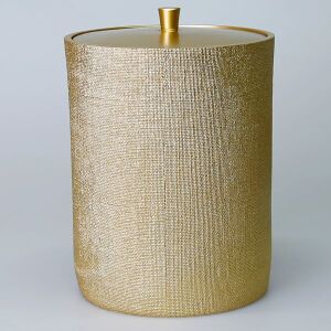 Linen Çöp Kovası Altın - TepeHome