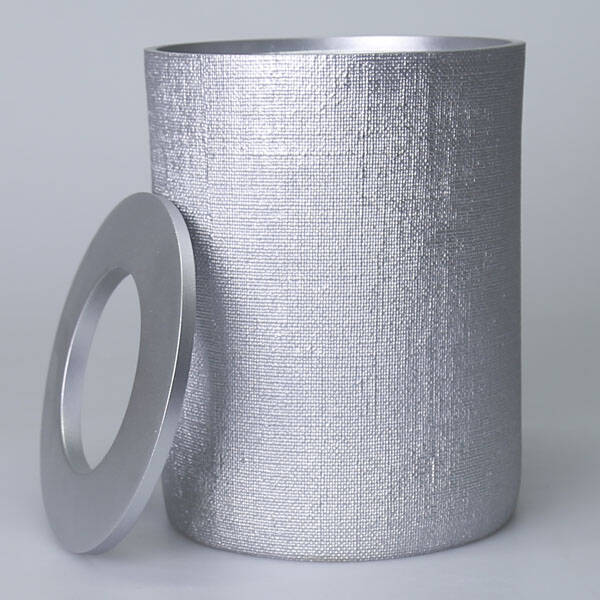Linen Çöp Kovası Gümüş - 1