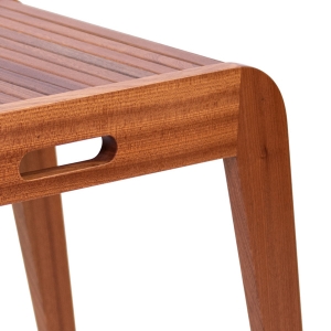 Lipsi Ahşap Tabure Sapelli Naturel - TepeHome (1)