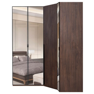Loft 1Ad 90Lık Köşeli Gardırop - TepeHome