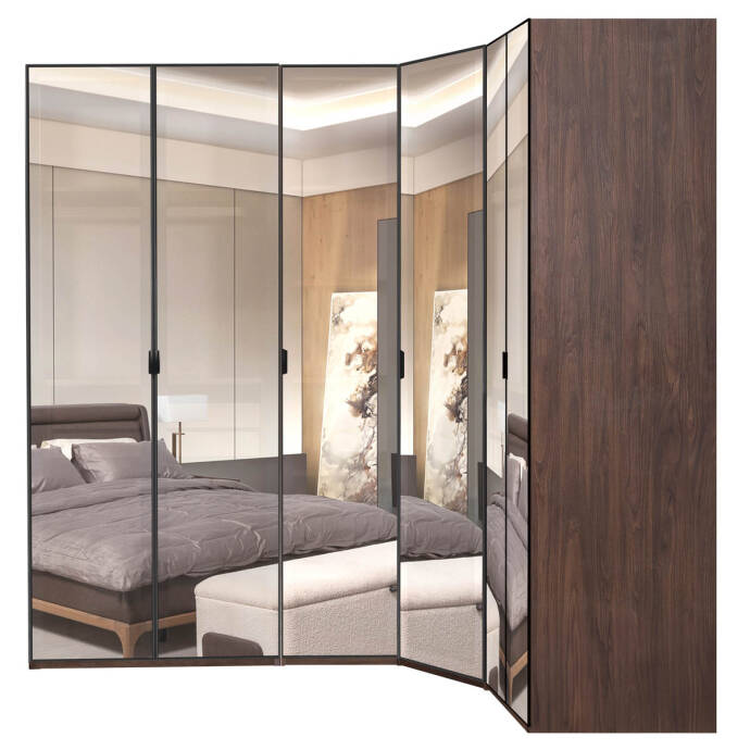 Loft 2Ad 90Lık 1Ad 45Lik Köşeli Gardırop - 1