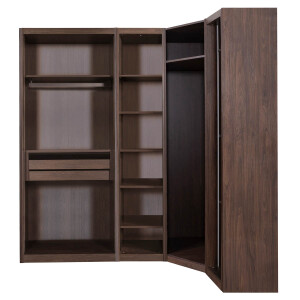 Loft 2Ad 90Lık 1Ad 45Lik Köşeli Gardırop - 3
