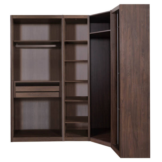 Loft 2Ad 90Lık 1Ad 45Lik Köşeli Gardırop - 3