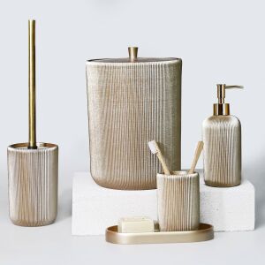 Lydia Banyo Seti Vizon - TepeHome