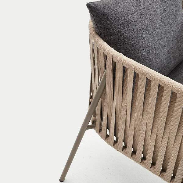 Maçka Alüminyum Rattan Örgü Koltuk - 5