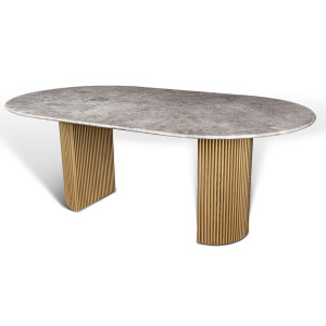Mermer Masa Silver Gray - TepeHome