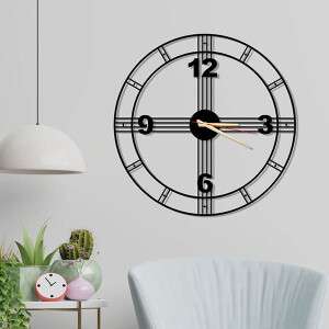 Metal Duvar Saati 70x70 - TepeHome