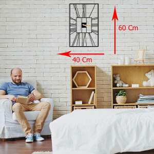 Montreal Metal Duvar Saati 40x60 - 4