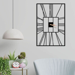 Montreal Metal Duvar Saati 40x60 - TepeHome