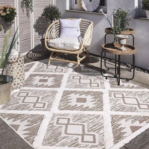Moroccotton Krem Halı 22265A - TepeHome (1)